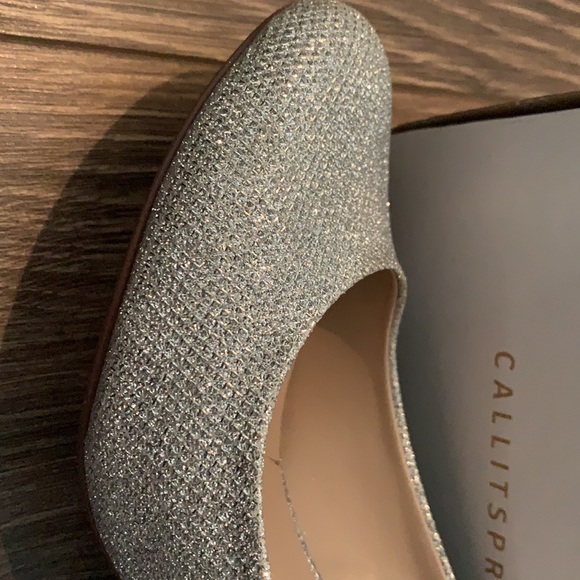 Ladies shoes metallic silver size 8 - Picture 2 of 4